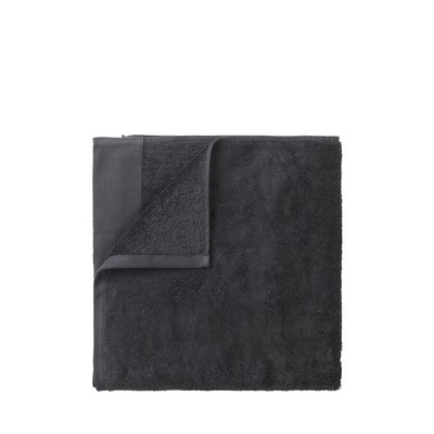 blomus Riva Magnet Charcoal Gray Organic Terry Hand Towel (20'' x 39'')