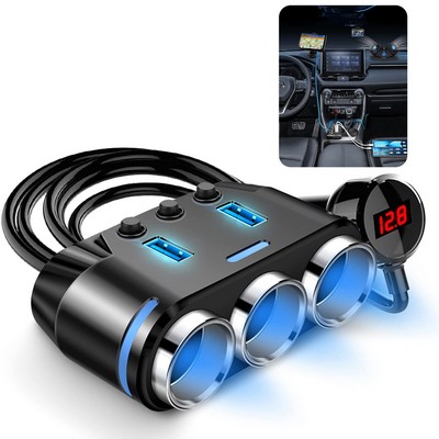 150W Cigarette Lighter USB Charger with 12V USB Socket