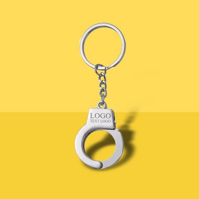 Custom Metal Handcuff Shaped Key Chain