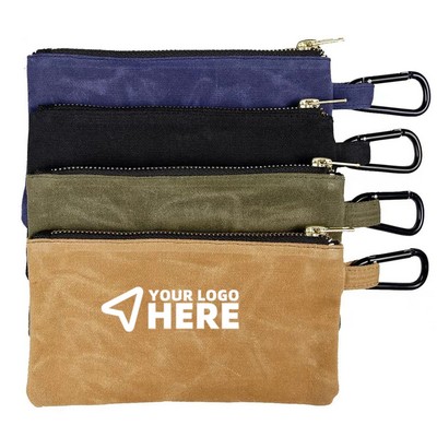 Waterproof waxed canvas bag Outdoor tool storage bag