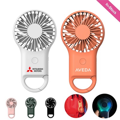 Handheld Light Up Clip Fan - OCEAN