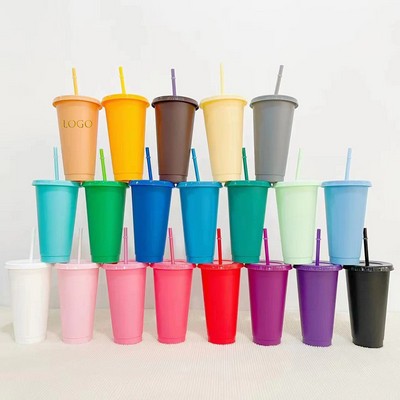 20Oz Plastic Straw Cup