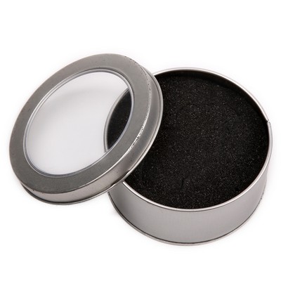 Tin Gift Box: Round with Window