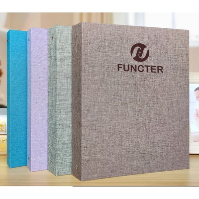 3 Ring Binder, 1.8 Inch Rounded Rings Cloth Binder, Document Organizer for Loose Leaf Paper