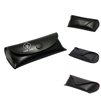 Portable Leather Pressure Resistant Sunglasses Case