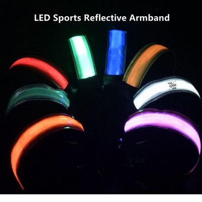 LED Reflective Running Armband