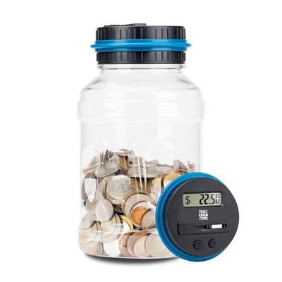 LCD Display Large Capacity Coin Saving Jar Piggy Bank