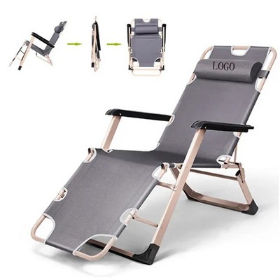 Beach Chair Lounger Foldable Office Bed