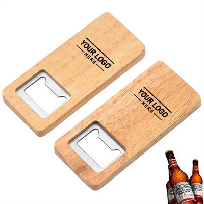 Stainless Steel Wooden Bottle Opener