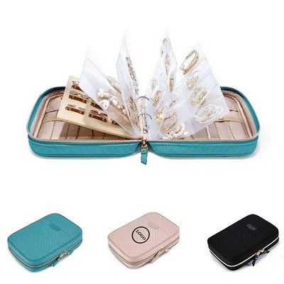 Jewelry Rolls Zipper Pouch Bag