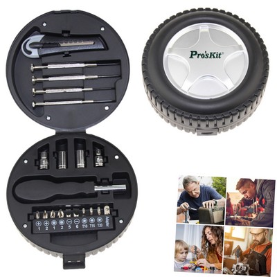 21 Piece Tool Gift Set in Tire Case