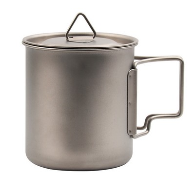 Portable Titanium Cup Cookware Camping Pot