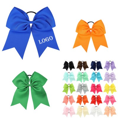 7" Bow Ribbon Hair Ties