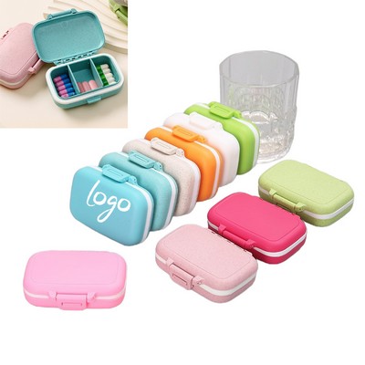 Wheat Straw/ PP Portable Pill Box