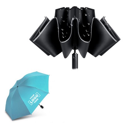 Triple Layer Windproof Reverse Umbrella