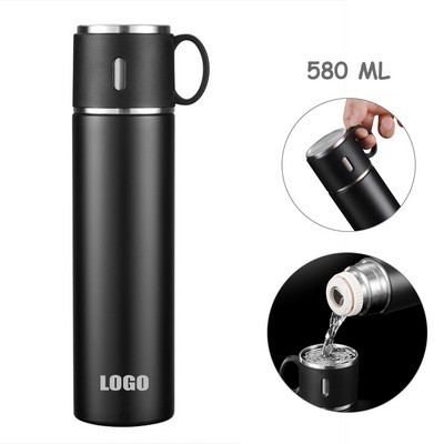 580 ml Water Bottle With Self Cup Lid