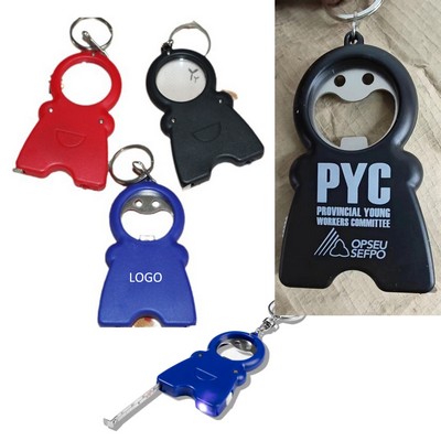 Smiling Face Human Shape Multi Functional Bottle Opener