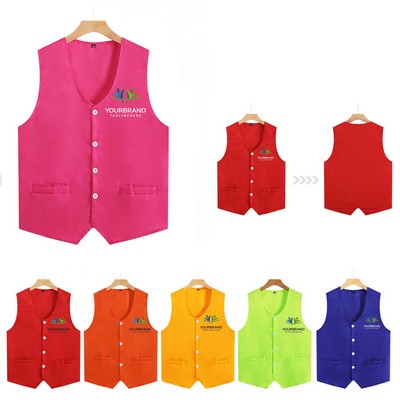 2 Pockets Uniform Volunteer Vest