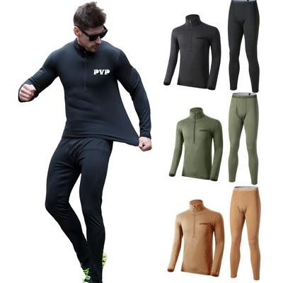 Men's Zip Winter Outdoor Thermal Suits