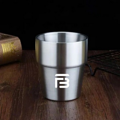 Stainless steel double-layer water cup