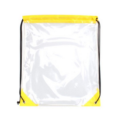 13"x17" PVC Drawstring Bag