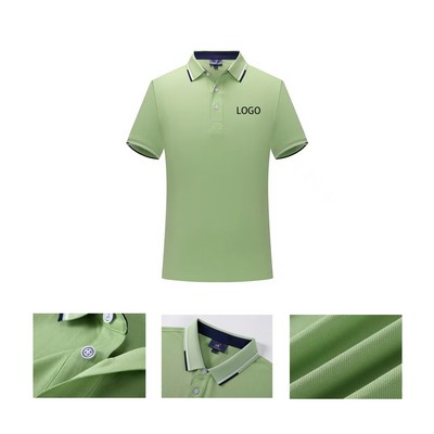 Ice Silk Custom Sleve Short Polo Shirt