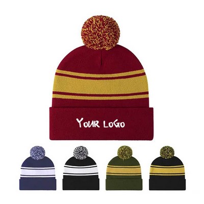 Autumn Winter Warm Elastic Knit Hat