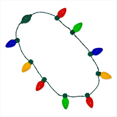 LED Christmas Light-Up Necklace