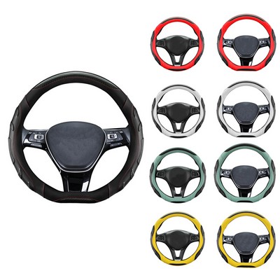 Carbon Fiber Leather Steering Wheel Cover