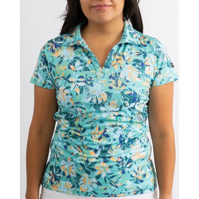 Women's Golf Polo - Golden Greens