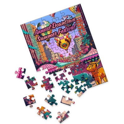 8.5"x11" Jigsaw Puzzle (60pc) | Assembled Flat in Cello Bag w/Backer Board