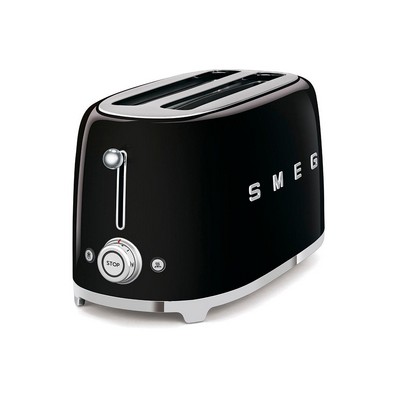 Smeg 50's Retro Style 2 Slot 4 Slice Toaster Black