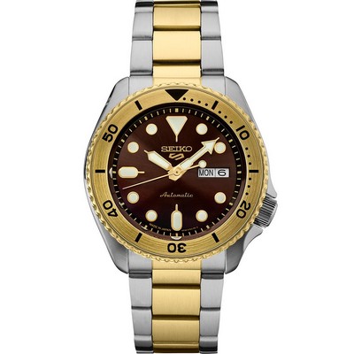 Seiko Watch 5 Sports Sgp Automatic Brown Dial