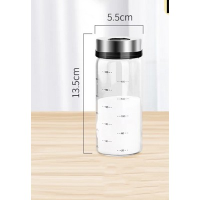 200ML Stainless Steel Seasoning Bottle With Measurements