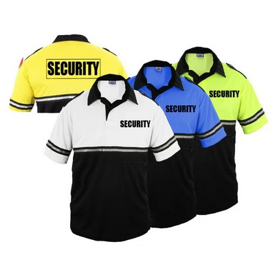 First Class Two Tone Bike Patrol Shirt with Zipper Pocket with Security ID