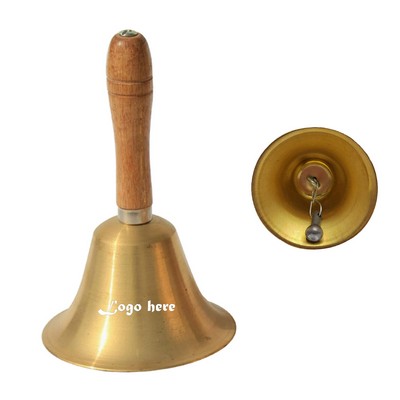 Super Loud Solid Brass Hand Call Bell MOQ 50pcs