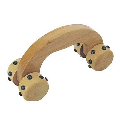 Arch Shape Wooden Massager w/ Magnetic Spokes