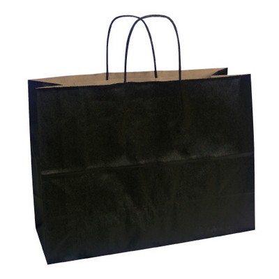 100% Recycled Tinted Tan Kraft Paper Shopping Bag 16"x6"x12"