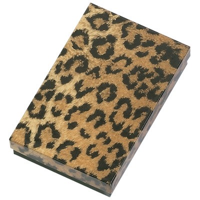 Leopard Cotton Filled Boxes (5 7/16" x3½" x1" )