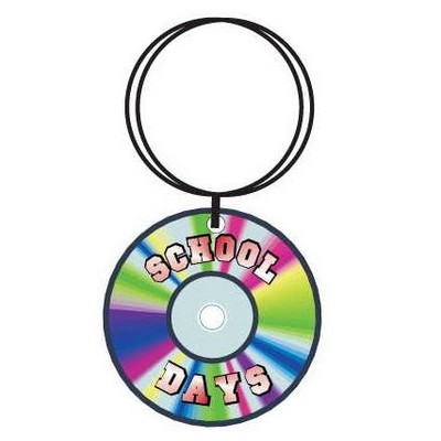 School Days Disc Keychain w/Mirrored Back (8 Square Inch)