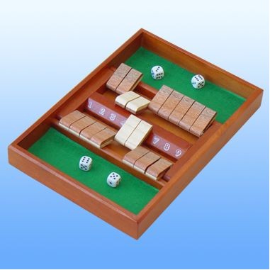 9" Shut The Box Dice Game (Screen Printed)