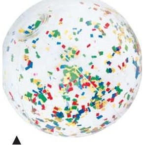 16" Inflatable Colorful Glitter Beach Ball©