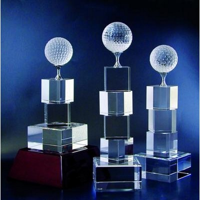 10¾" Crystal Golf Tower Award