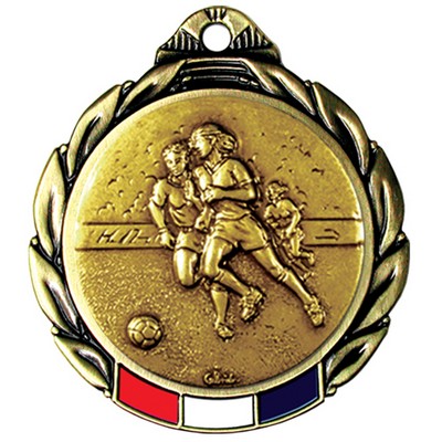 Stock RWB Regency Medal (Soccer Female) 2 3/4"