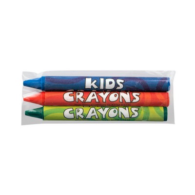 3 Pack Cello Wrapped Crayons