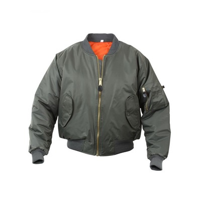 Adult Sage MA-1 Military Flight Jacket (XS-XL)