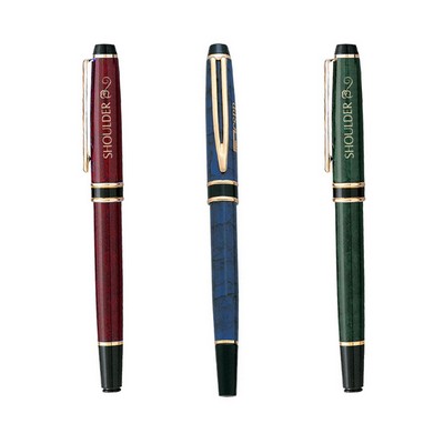 Eversharp Marble Finish Rollerball Pen w/Black & Gold Trim