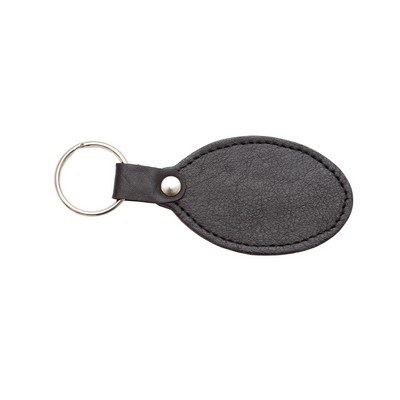 Ashlin® Designer Midnight Black Bernicia Oval Key Fob