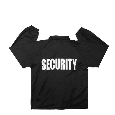 Security Imprinted Fleece Lined Coaches Jacket (2XL)