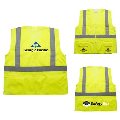 Ansi 2 Safety Vest W/Pockets